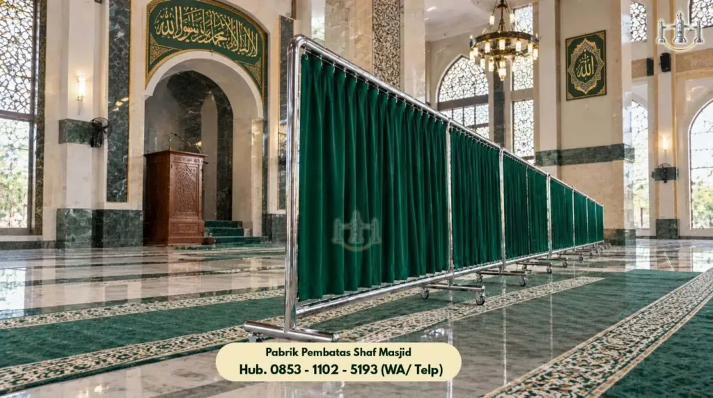 Partisi Shaf Masjid Setu, Portofolio Pemasangan Penyekat Shaf di Masjid Jami